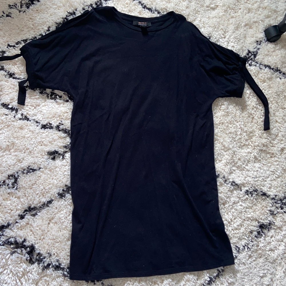Black t-shirt dress